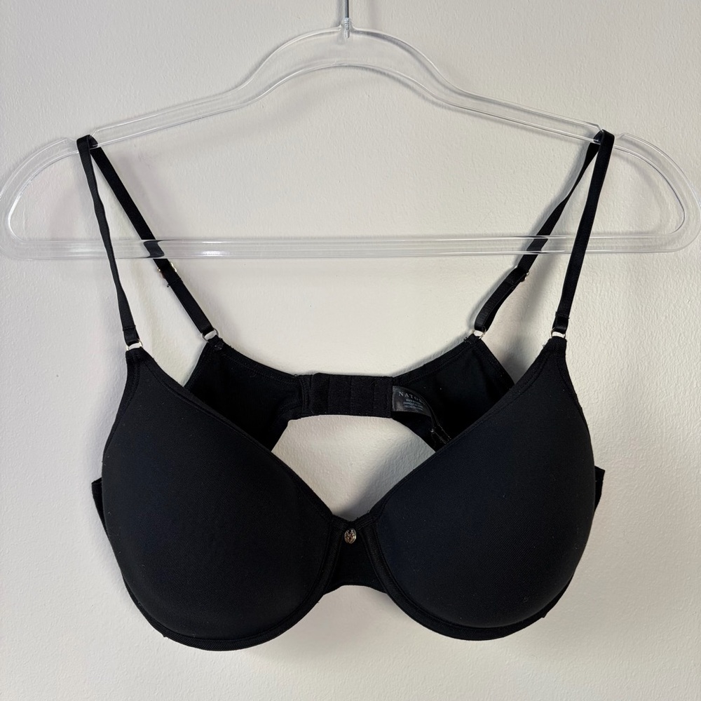 Natori 38C Black Understated Contour Bra